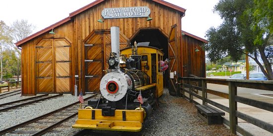 Poway Midland Railroad Train Taking Out of Barn
