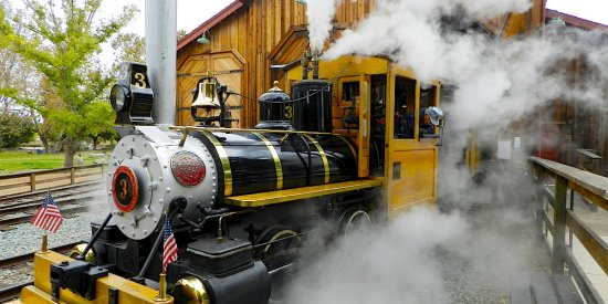 Poway Midland Railroad Train Steaming Up